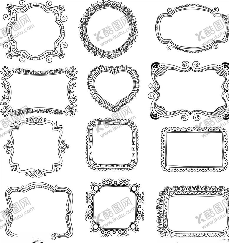 编号：82811009100251076397【酷图网】源文件下载-欧式边框花边