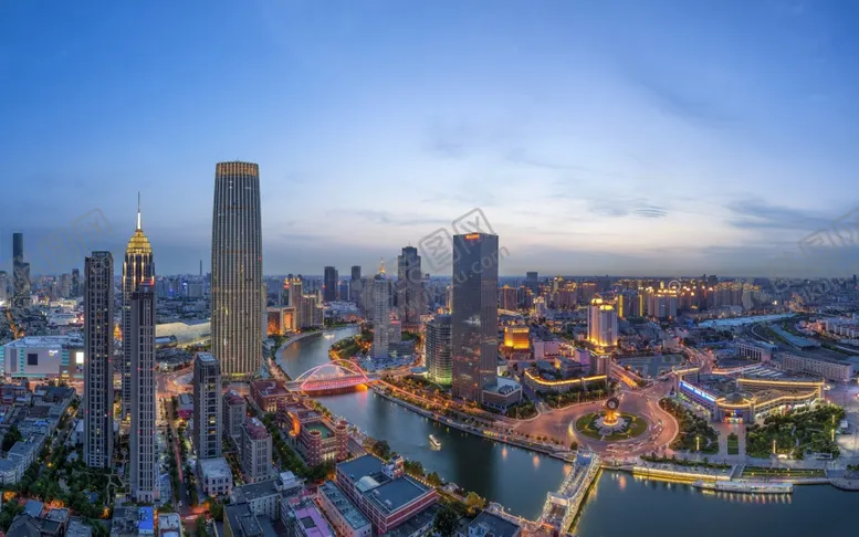 编号：98324103311624377324【酷图网】源文件下载-繁华城市夜景照明现代