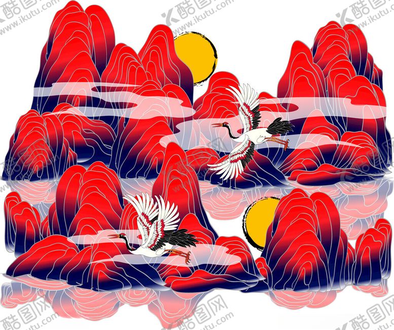 编号：91576311181129464928【酷图网】源文件下载-水墨风山水间人物景致