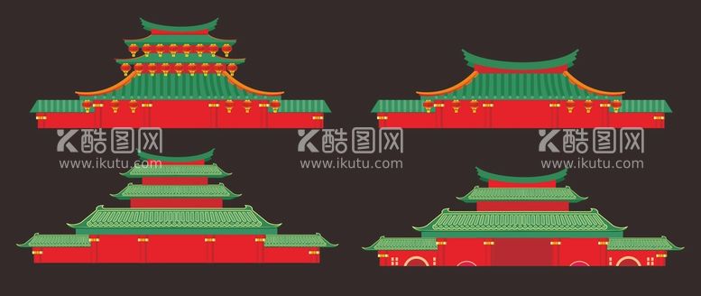 编号：80946509202354160413【酷图网】源文件下载-中式活动门头