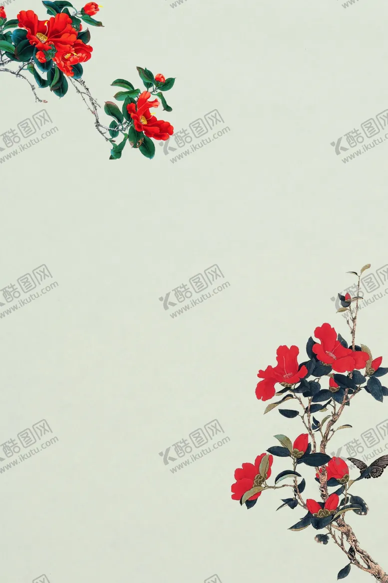 编号：29207704151610404232【酷图网】源文件下载-中国风水墨喜庆背景图片