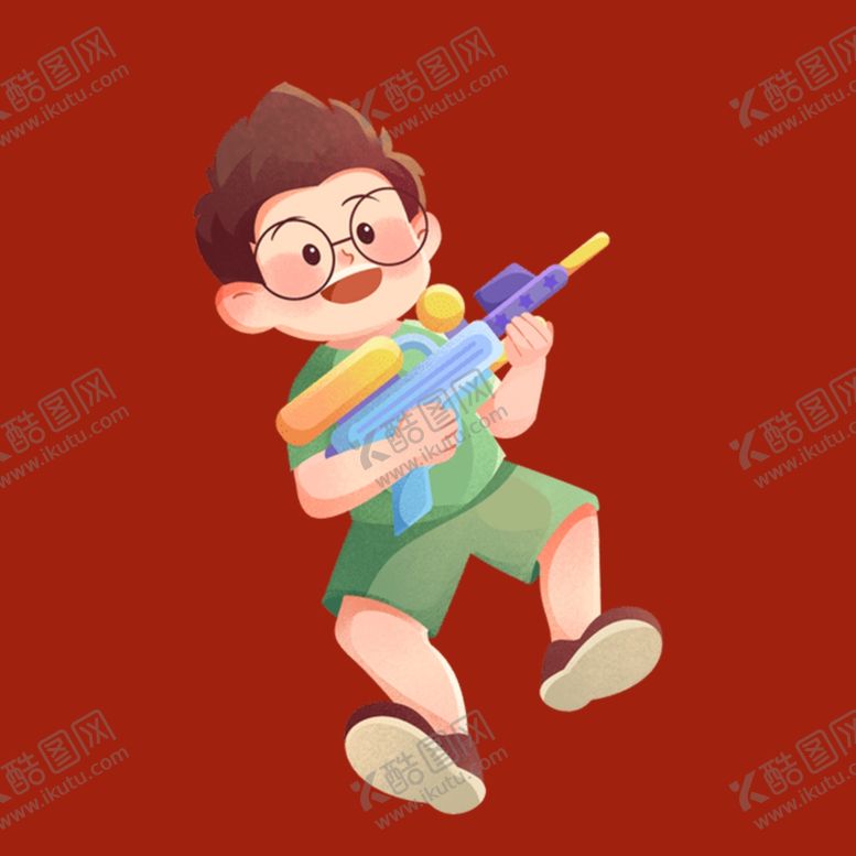 编号：95775002191520262691【酷图网】源文件下载-手绘儿童男孩