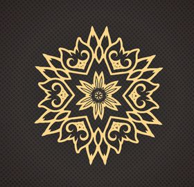 黑金花纹