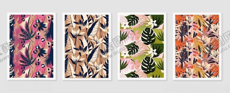 编号：84220910210409444915【酷图网】源文件下载-多彩树叶背景素材