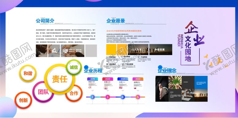 编号：42459812131432402095【酷图网】源文件下载-企业文化展板