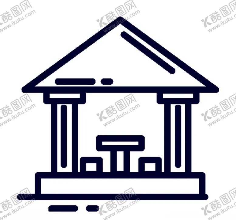 工业建筑剪影城市反应罐城市地标化机械