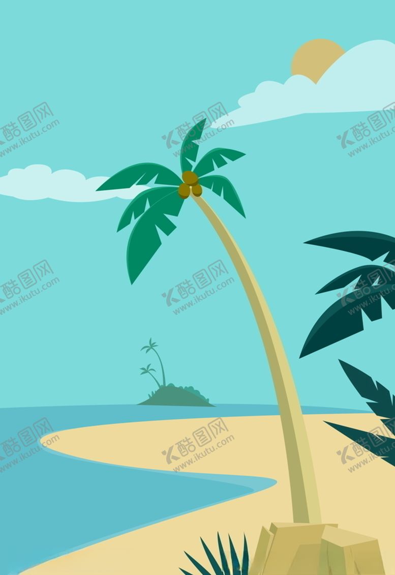 编号：20268404300401093611【酷图网】源文件下载-夏季沙滩
