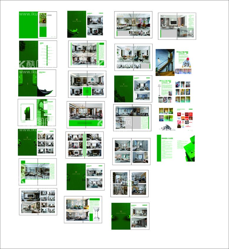 编号：23611510230634522618【酷图网】源文件下载-装饰公司画册 全套