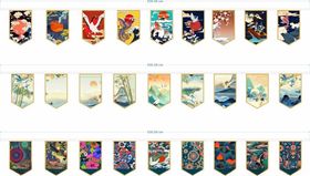 日系中国风寿司店吊旗