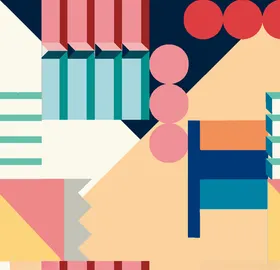 抽象几何数码印花