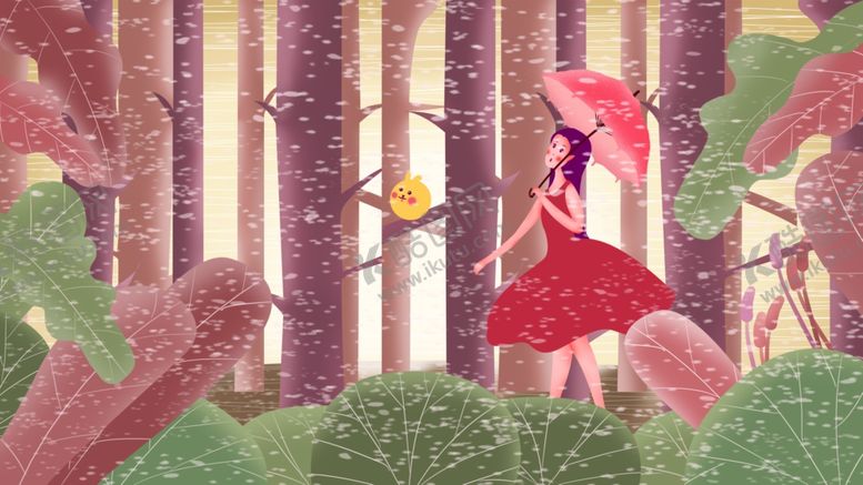 编号：12617709272114401123【酷图网】源文件下载-唯美插画探险少女