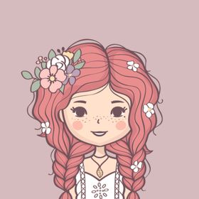 卡通小女孩