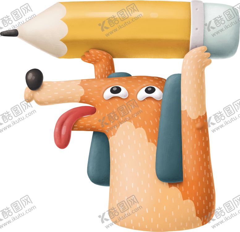 编号：38135206242249467889【酷图网】源文件下载-卡通动物小狗插画