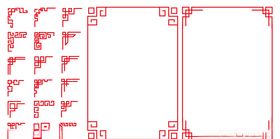 中国风边框角标