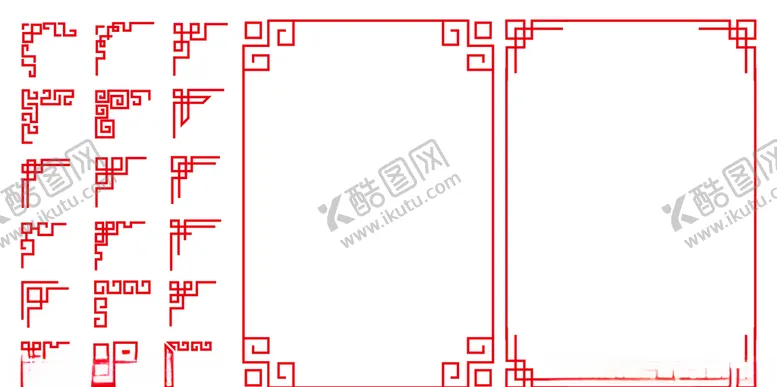 编号：43770009090733267793【酷图网】源文件下载-中国风边框角标