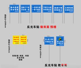 提醒驾驶员警示牌