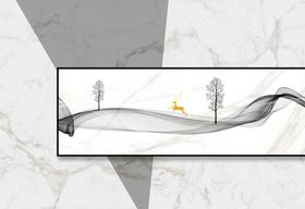 悬空大理石背景墙