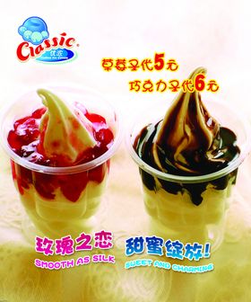 冰淇淋甜筒奶昔图片冷饮店海报