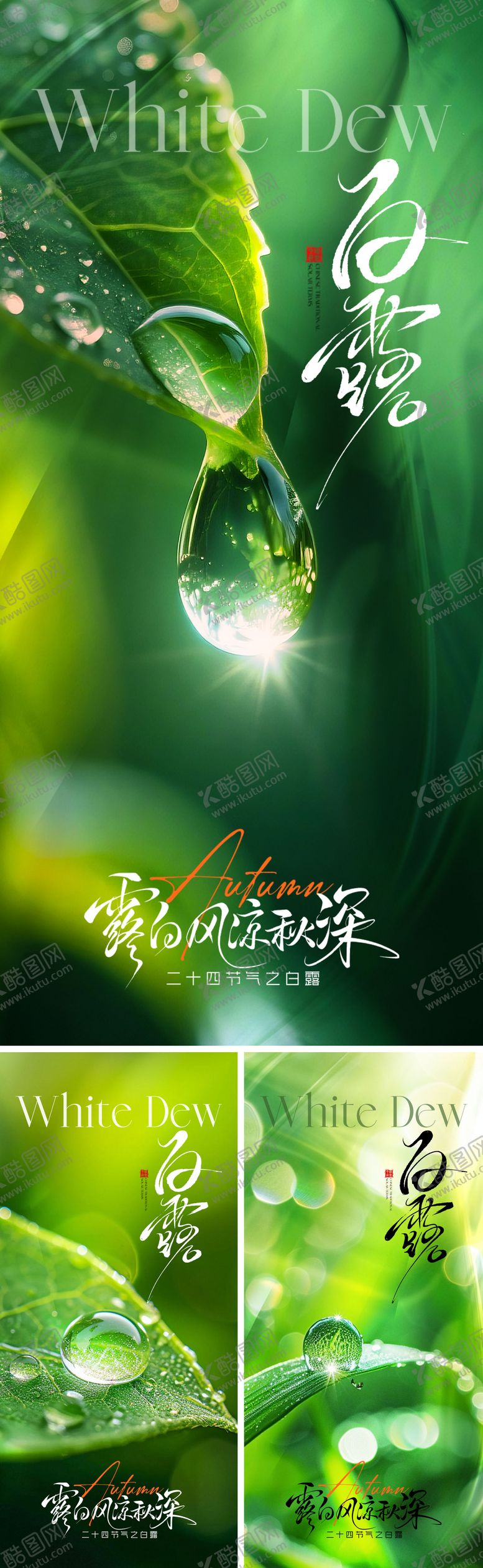 编号：53376509041029091563【酷图网】源文件下载-白露海报