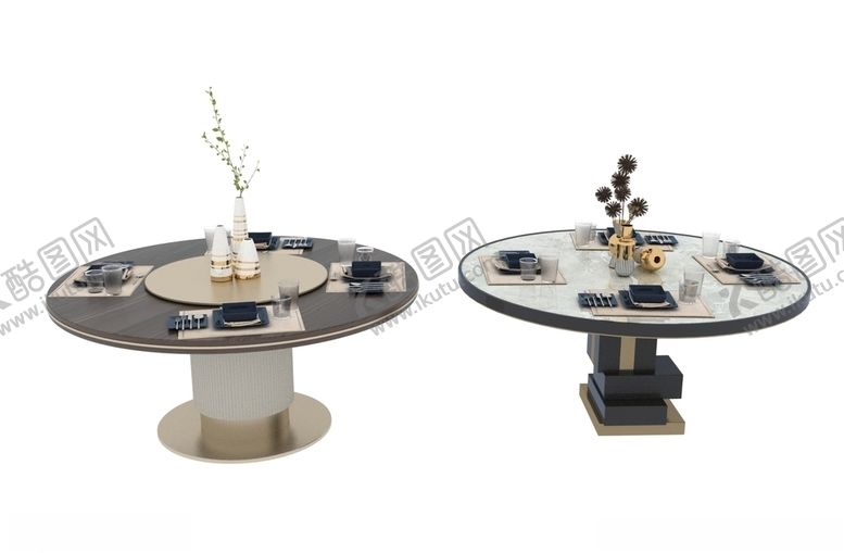 编号：22123110121329596700【酷图网】源文件下载-现代餐桌3d模型