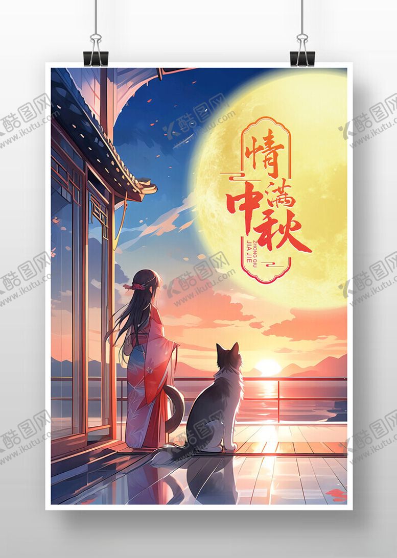 编号：63390402221527164404【酷图网】源文件下载-情满中秋海报