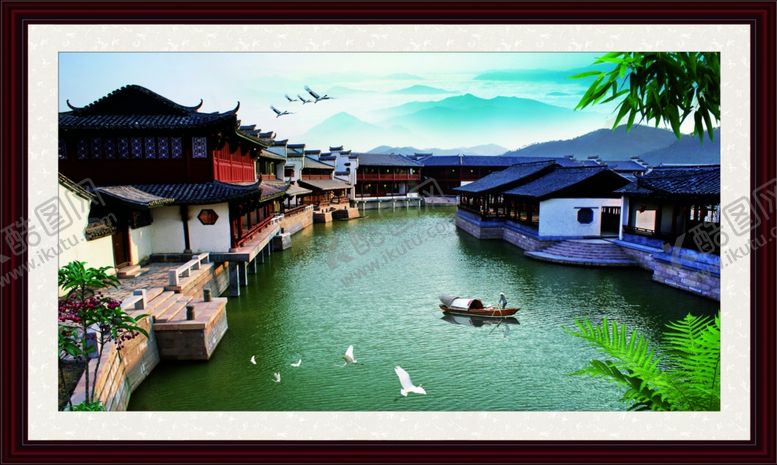 编号：18631107090823155477【酷图网】源文件下载-小桥流水人家江南风景