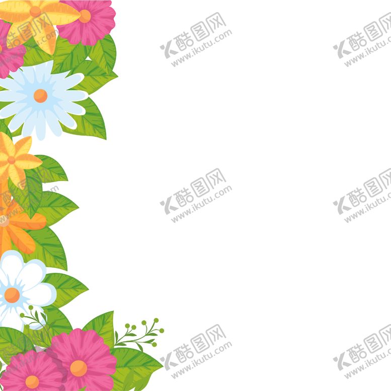 编号：64402004271539051146【酷图网】源文件下载-矢量手绘花朵