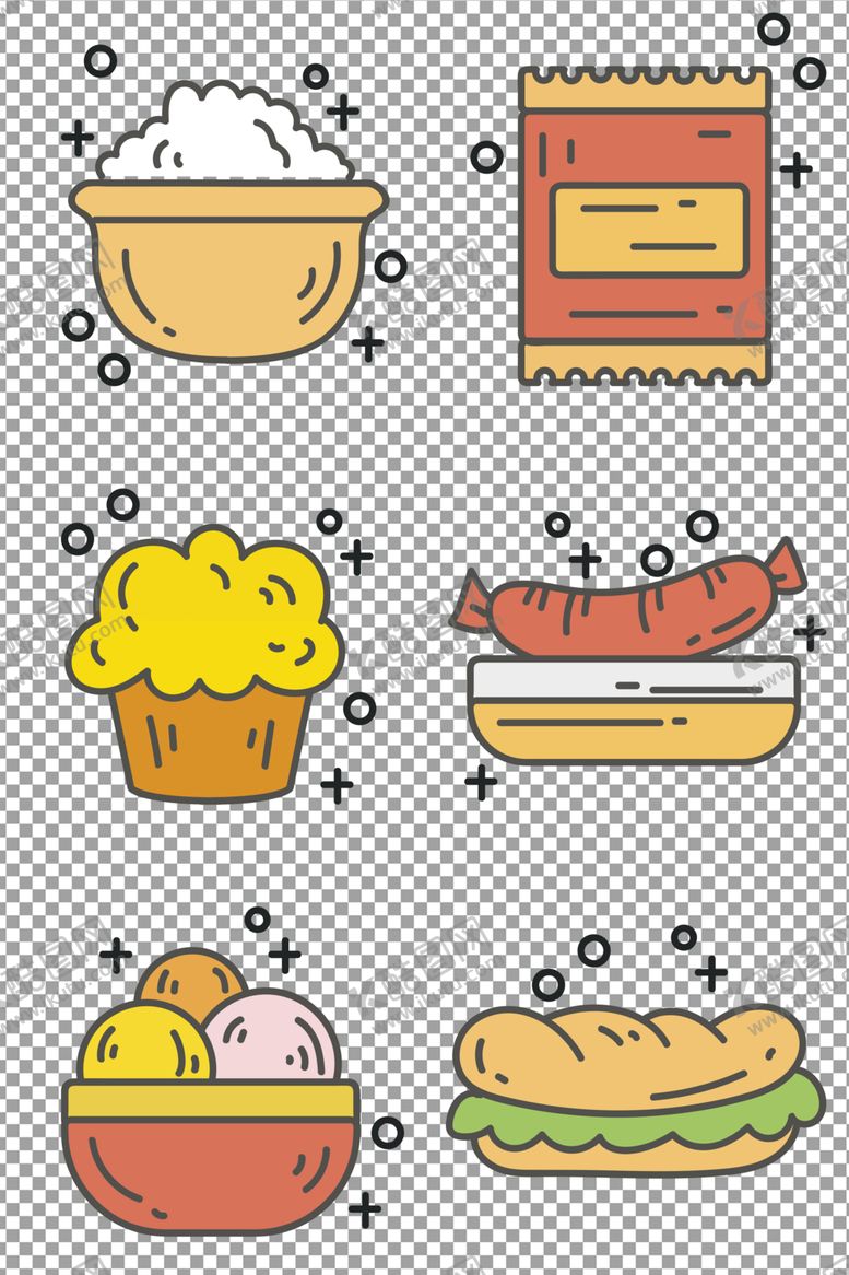 编号：14870610080010326591【酷图网】源文件下载-美食饮料图标