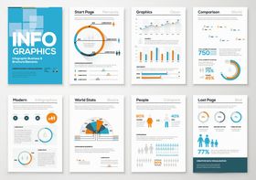 多样信息图表模板展示