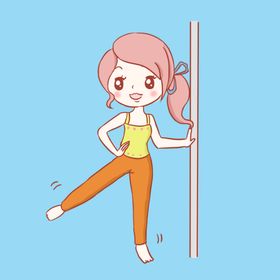少女运动健身