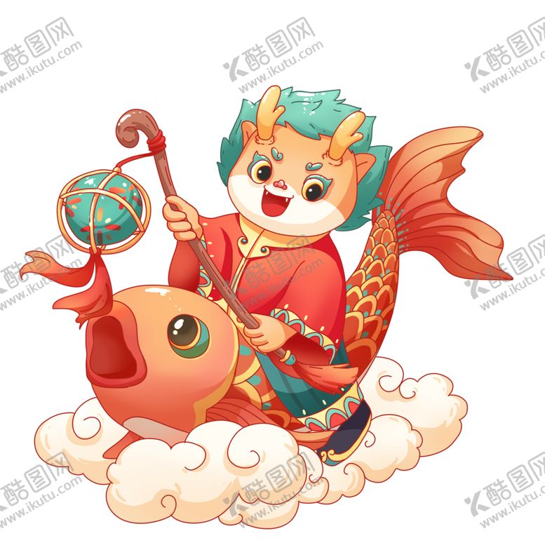 编号：87248001211459154994【酷图网】源文件下载-鲤鱼龙