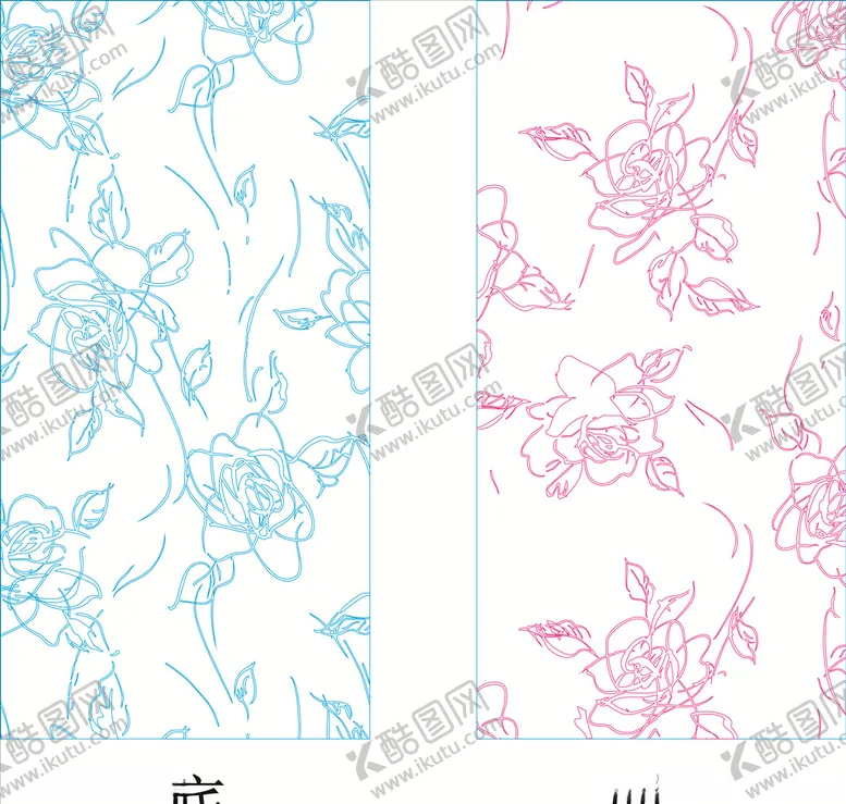 编号：33597806282239415668【酷图网】源文件下载-玫瑰倩影抽象欧式花纹