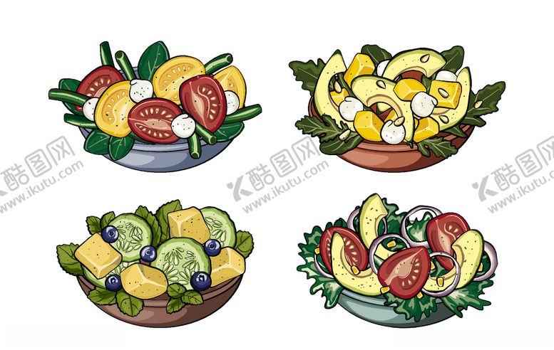 编号：15803910310111324213【酷图网】源文件下载-矢量厨房蔬菜食品素材