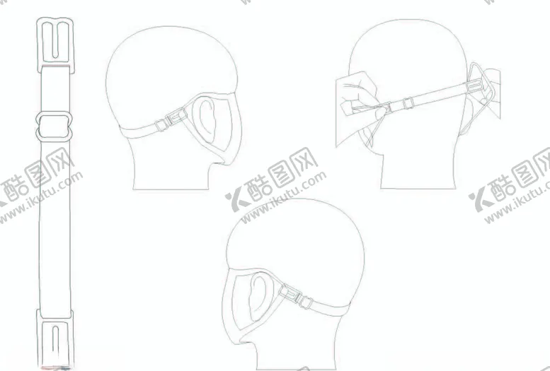 编号：36033807021026152683【酷图网】源文件下载-口罩辅助带