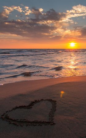 海边夕阳日落