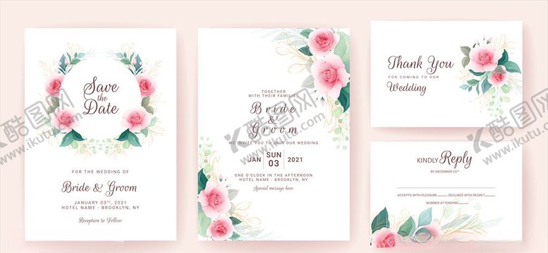 编号：67799909230510085343【酷图网】源文件下载-花卉邀请函