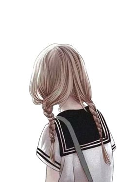 彩绘人物背影
