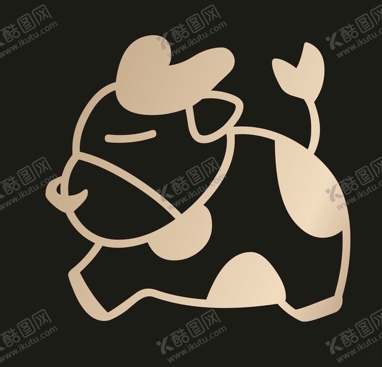 编号：42515112201534115109【酷图网】源文件下载-手绘卡通小牛