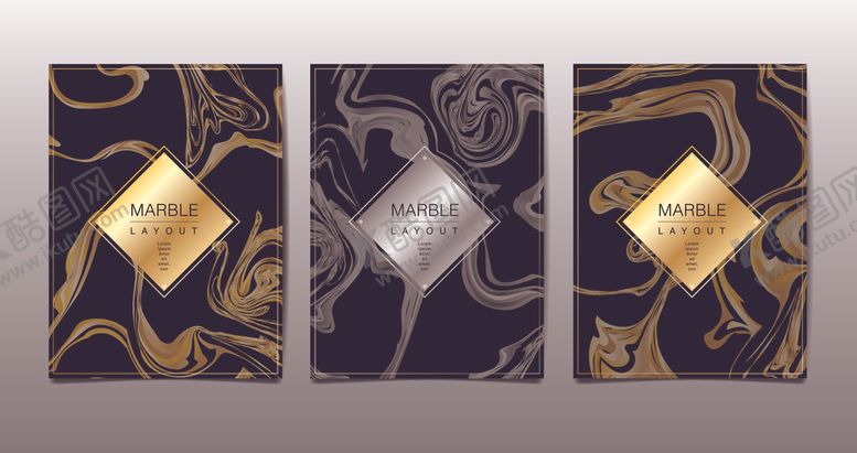 编号：66331909190319382559【酷图网】源文件下载-抽象大理石底纹卡片