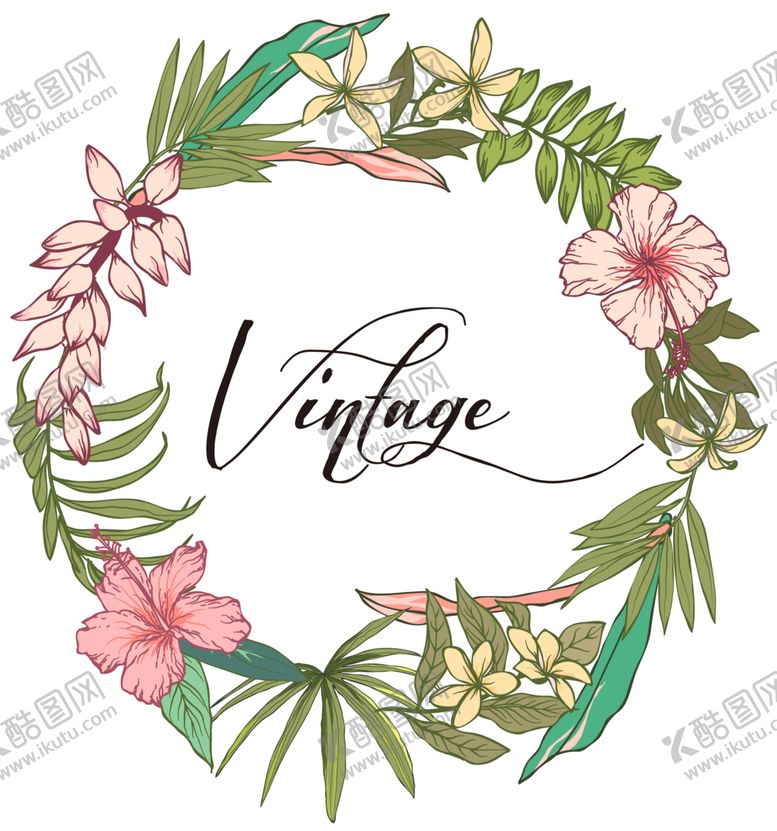 编号：26206709121745137154【酷图网】源文件下载-手绘植物花卉