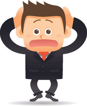 卡通商务男性
