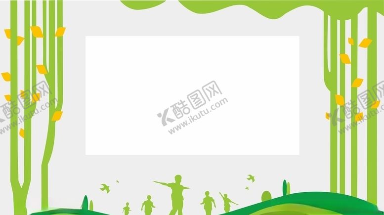 编号：66865710040554517275【酷图网】源文件下载-形象墙投影墙幼儿园树