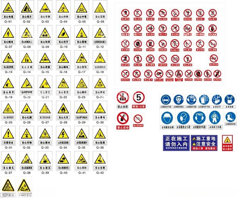 编号：68184812090744277029【酷图网】源文件下载-安全工地标识牌标志