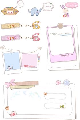 秋季手账装饰元素集合