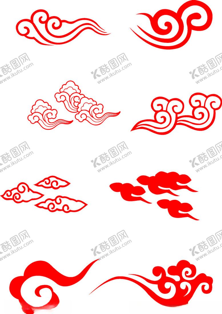 编号：25039101280341335328【酷图网】源文件下载-祥云元素