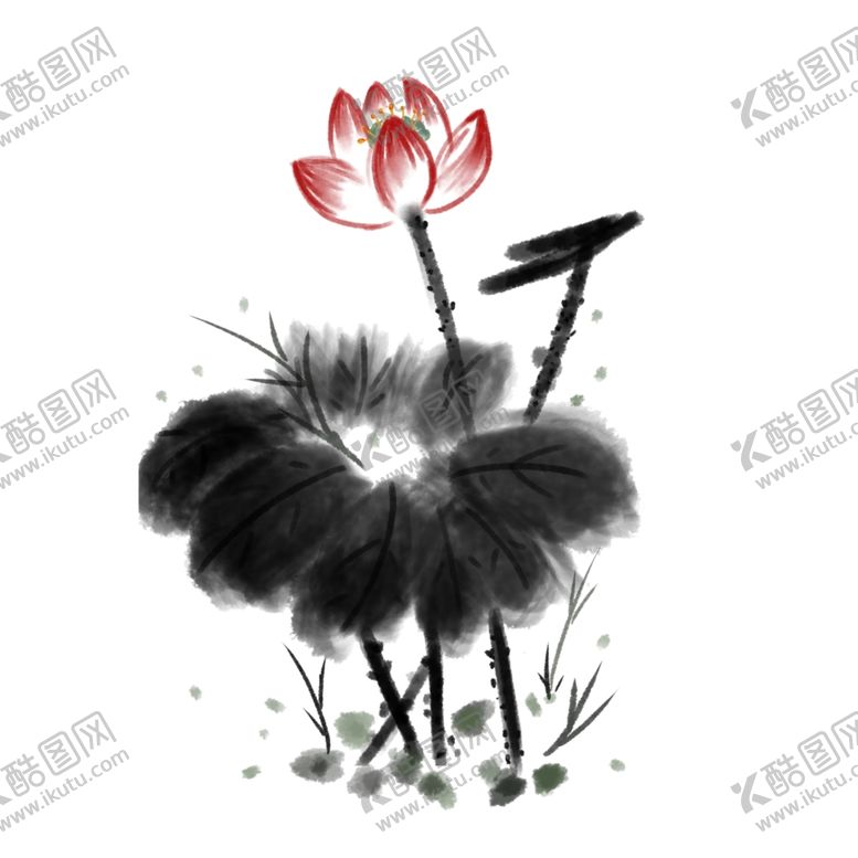 编号：75354505182009567396【酷图网】源文件下载-水墨素材毛笔画素材墨迹素材