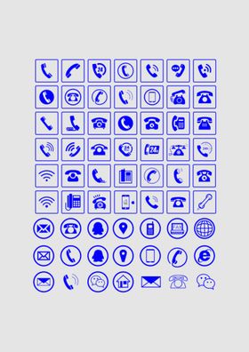 名片图标 电话图标