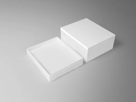 包装样机空白盒子礼物盒盒子贴图方盒子