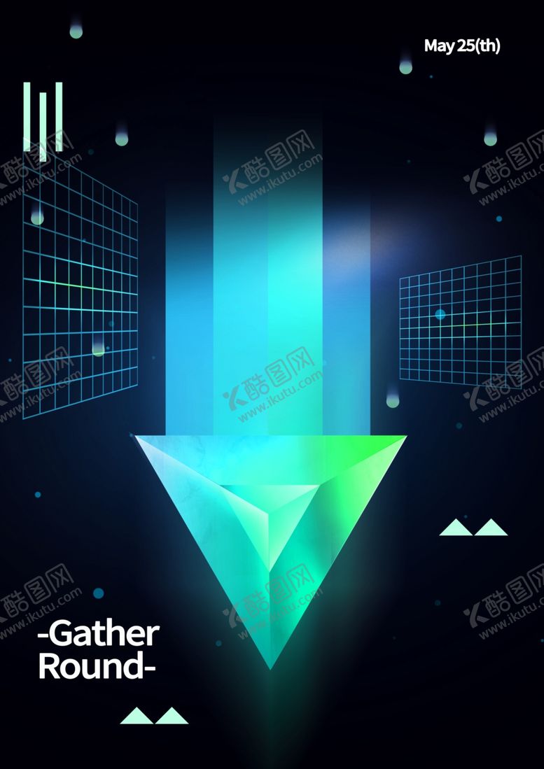 编号：59292902250042144458【酷图网】源文件下载-3D梦幻科技海报