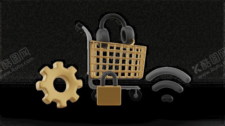 编号：49325310170312311175【酷图网】源文件下载-设置WiFi网络购物耳机